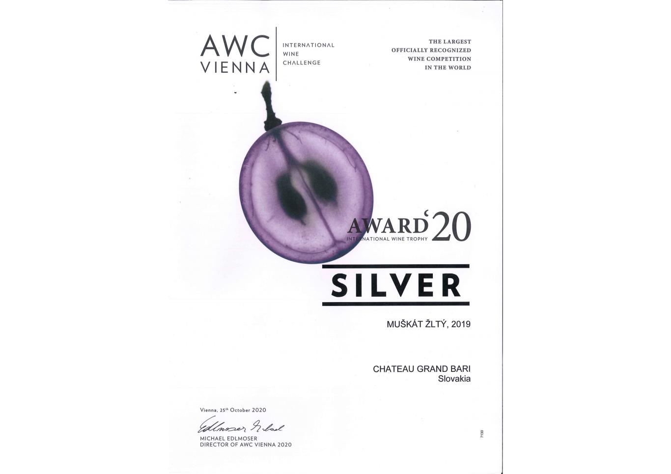 AWC 2020 - Strieborná medaila