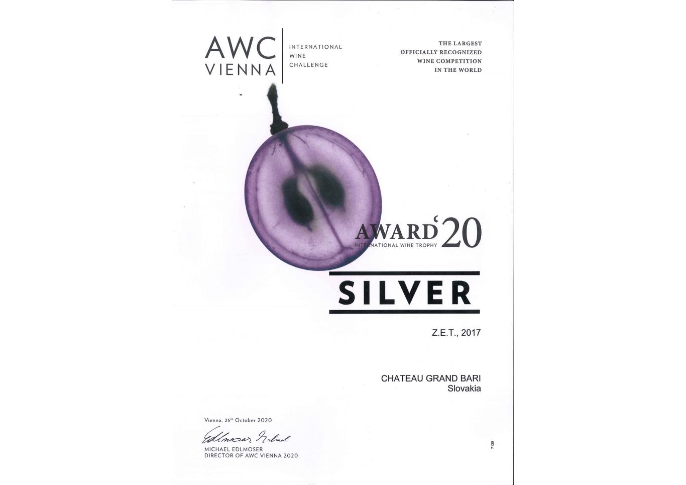 AWC 2020 - Strieborná medaila